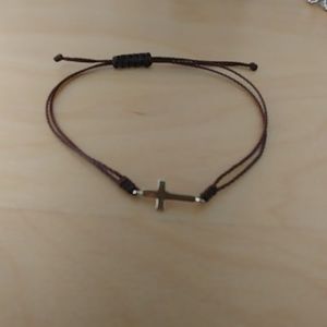 Dainty String Cross Bracelet